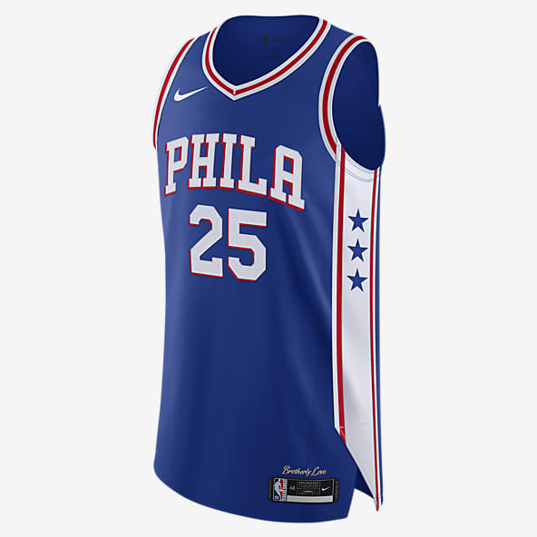 Blue Ben Simmons Dri FIT ADV Shirts. Nike